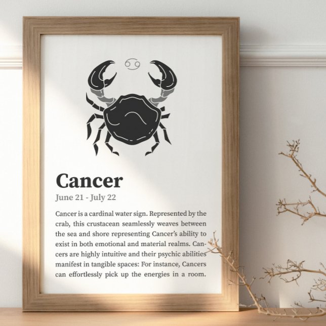 Póster Poster de Rótulo Zodiac contra el cáncer (Subido por el creador)