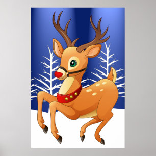Póster Poster de Rudolph Prancing