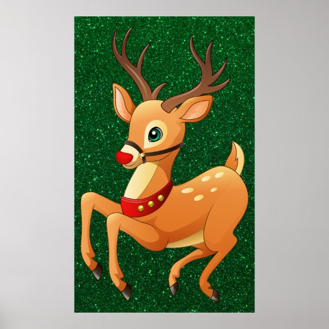 Póster Poster de Rudolph Prancing (Frente)