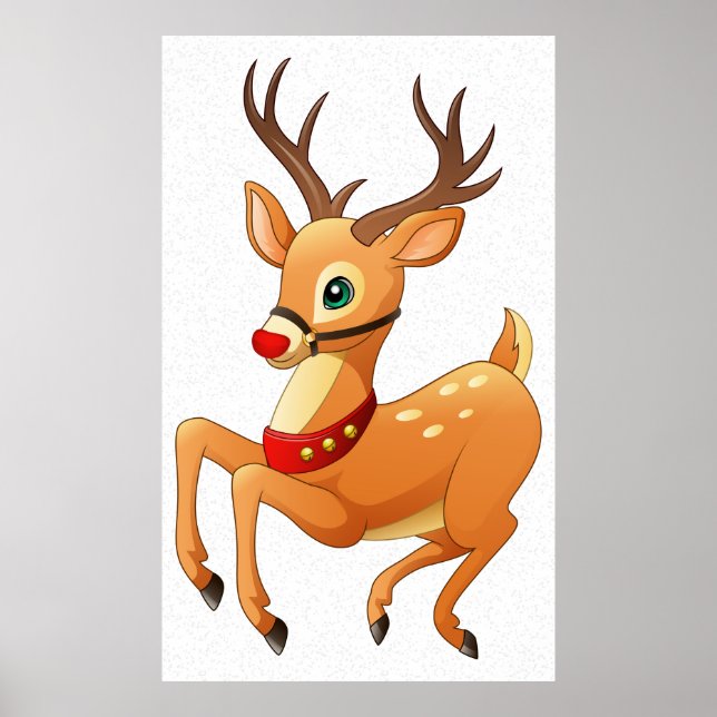 Póster Poster de Rudolph Prancing (Frente)