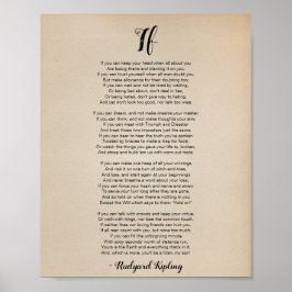 Póster Poster de Rudyard Kipling Vintage