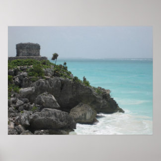 Póster Poster de ruina de Tulum