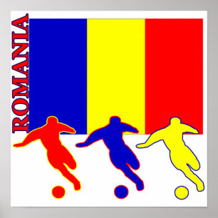 Póster Poster de Rumania del fútbol