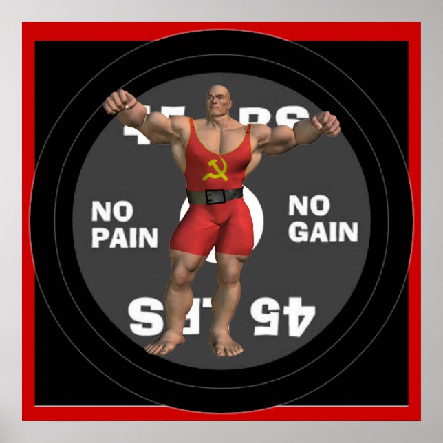 Póster Poster de Rusia Powerlifter (Frente)