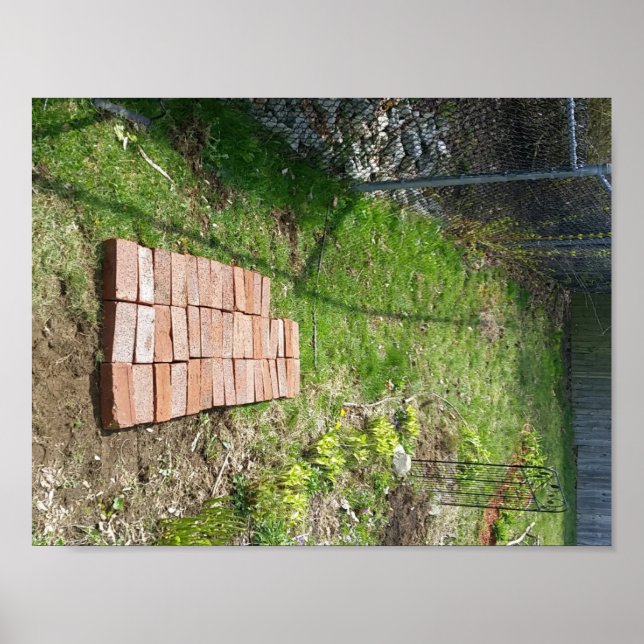 Póster poster de ruta de jardín (Frente)