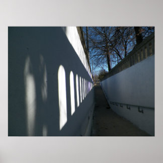 Póster Poster de ruta de luz y sombra