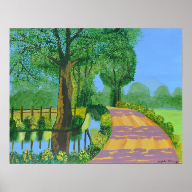 Póster Poster de ruta de verano (Frente)