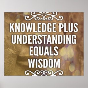 Póster Poster de saberes de Knowledge Plus Understanding