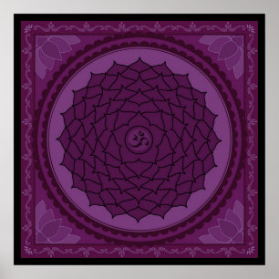 Póster Poster de Sahasrara o chakra de corona