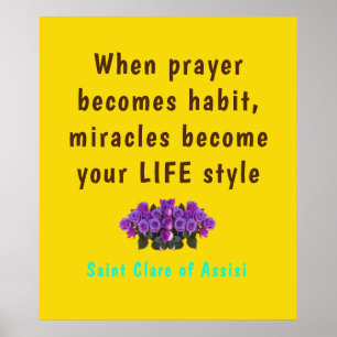 Póster Poster de Saint Clare Assisi