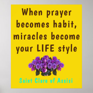 Póster Poster de Saint Clare Assisi