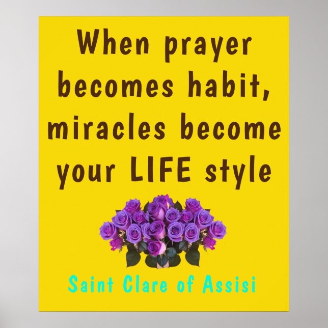 Póster Poster de Saint Clare Assisi (Frente)