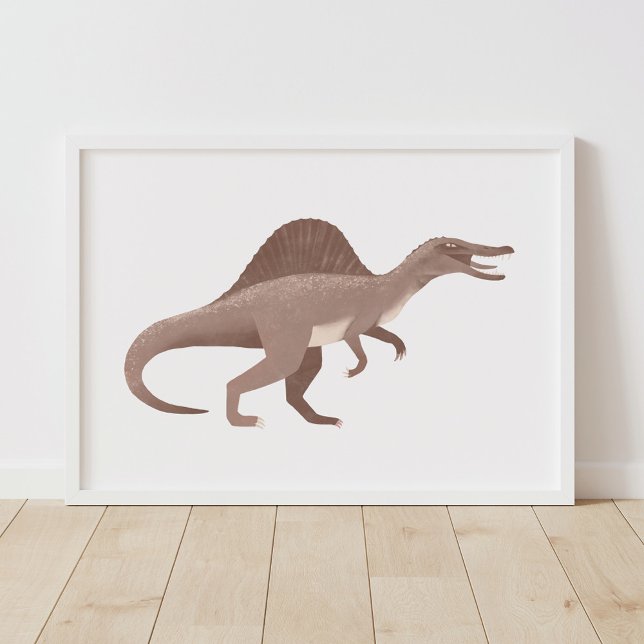 Póster Poster de sala de los niños de dinosaurios marrone (Subido por el creador)