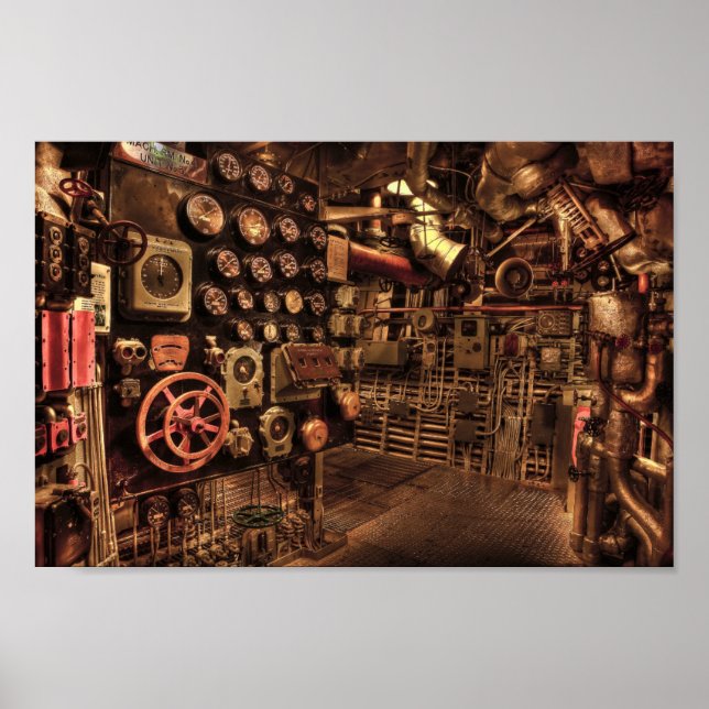 Póster poster de sala de máquinas (Frente)