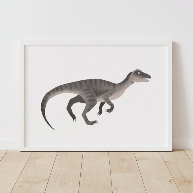 Póster Poster de sala de niños de raperos grises dinosaur (Subido por el creador)