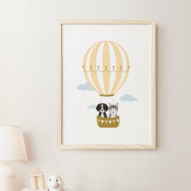 Póster Poster de sala para niños y niños con globos de ai (Subido por el creador)