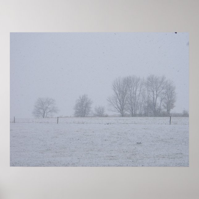 Póster Poster de salida blanca (Frente)