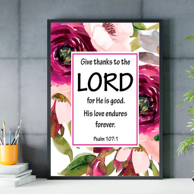 Póster Poster de salmo de flores púrpura (Subido por el creador)