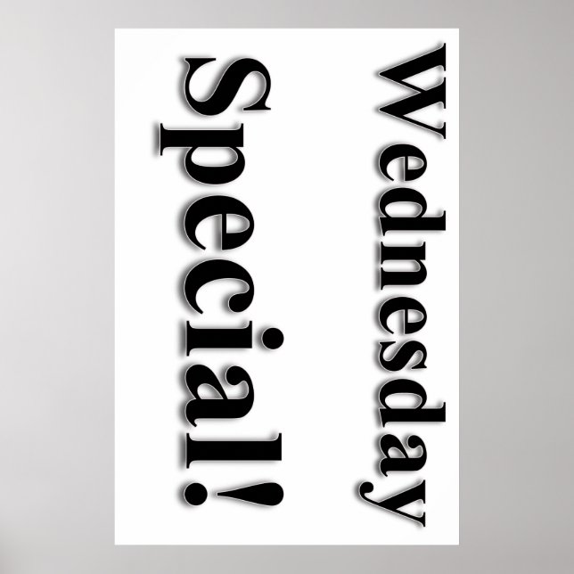 Póster Poster de Salón de Belleza Especial del Miércoles (Frente)