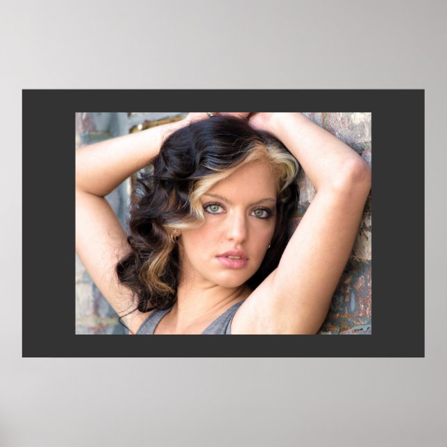 Póster Poster de salón de ondas retro (Frente)