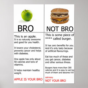 Póster Poster de salud, Apple, motivación por la pérdid