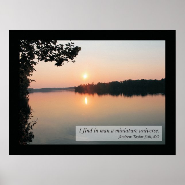 Póster Poster de Salud de Citas y Palabras Osteopáticas (Frente)