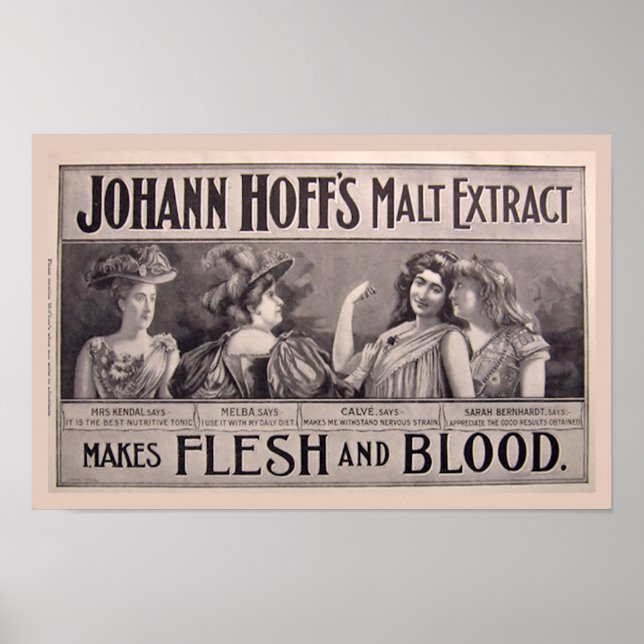 Póster Poster de salud del extracto de malta (Frente)