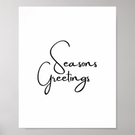 Póster Poster de saludo de Seasons