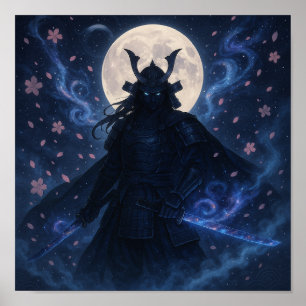 Póster Poster de Samurai Celeste Muro anime de fantasía