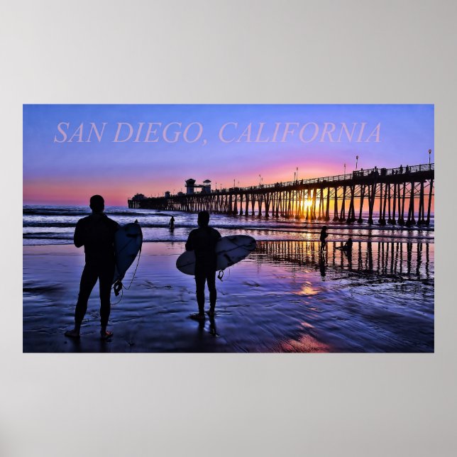 Póster Poster de San Diego California (Frente)