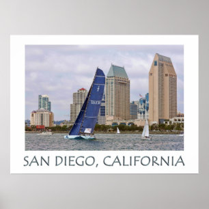 Póster Poster de San Diego, California (Estados Unidos de