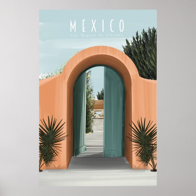 Póster Poster de San Miguel de Allende México (Frente)