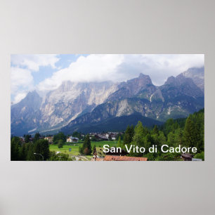 Póster Poster de San Vito di Cadore Italia