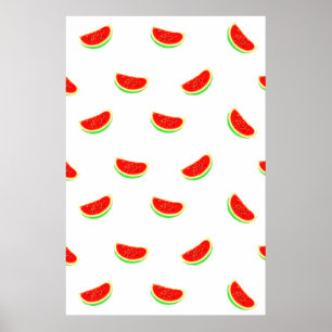 Póster Poster de sandía, poster de frutas, fruta tropical