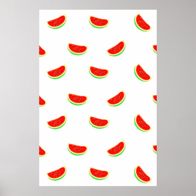 Póster Poster de sandía, poster de frutas, fruta tropical (Frente)