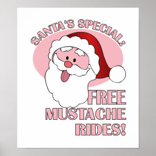 Póster Poster de Santa Mustache Rides