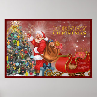 Póster Poster de Santa Navidades