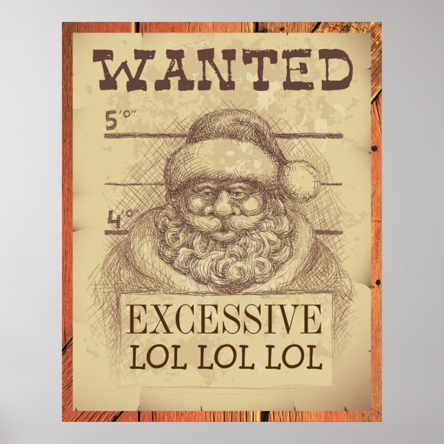 Póster Poster de Santa Wanted (Frente)