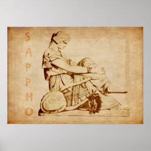 Póster Poster de Sappho del vintage
