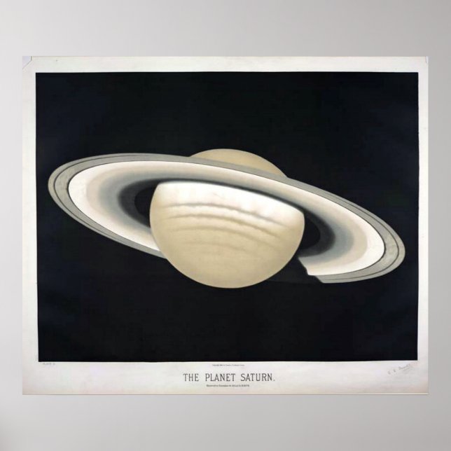 Póster Poster de Saturno de época (Frente)