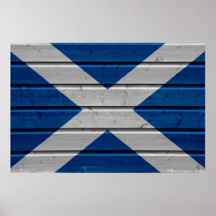 Póster Poster de Scotland Woodplank