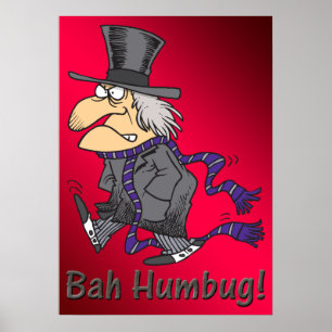 Póster Poster de Scrooge & Bah Humbug