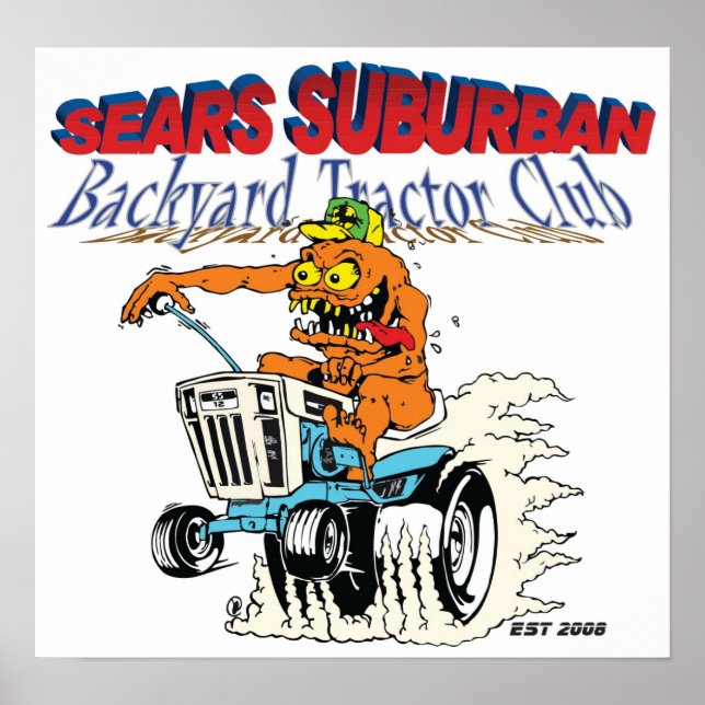 Póster Poster de Sears Suburban Backyard Tractor Club (Frente)