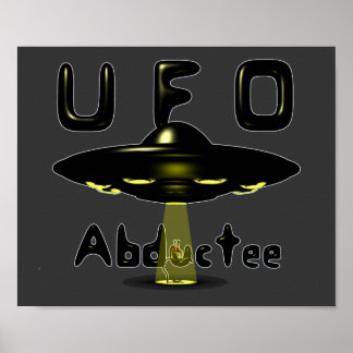 Póster Poster de secuestros de OVNI