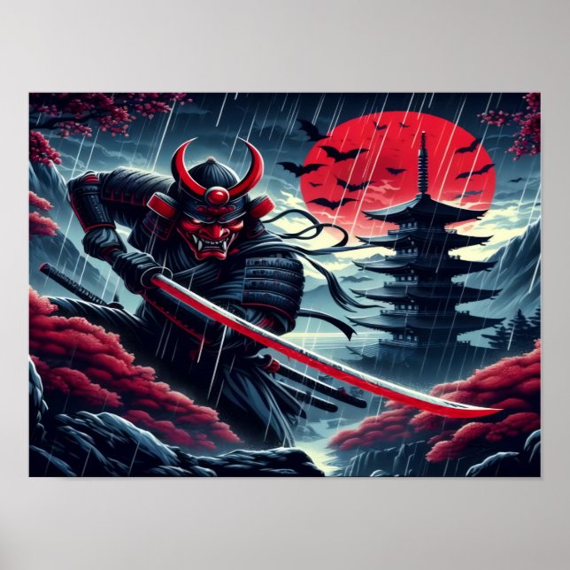 Póster Poster de Seeker Oni Samurai (Frente)