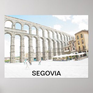 Póster Poster de Segovia-España