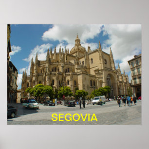 Póster Poster de Segovia-España