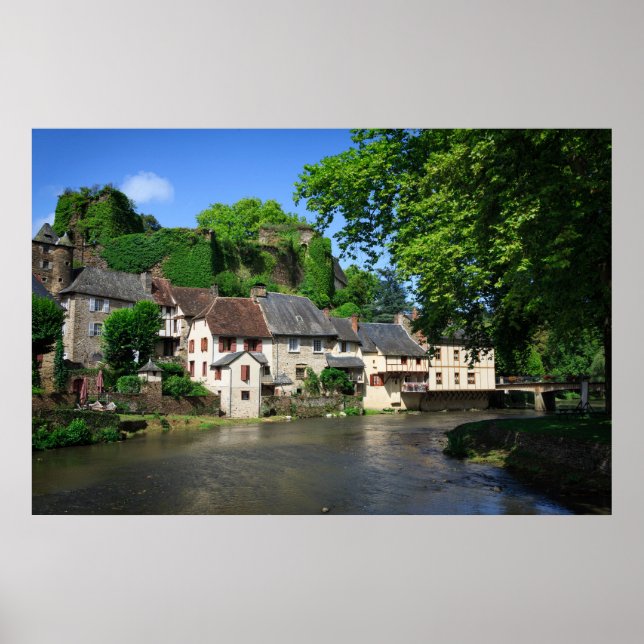 Póster Poster de Segur-le-Chateau en Francia (Frente)