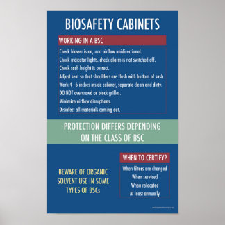 Póster Poster de Seguridad Biológica del Gabinete