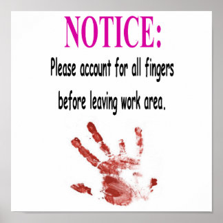 Póster Poster de seguridad laboral